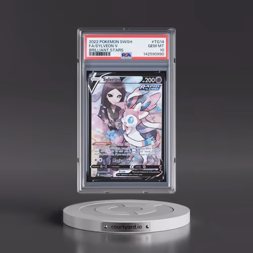 2022 Pokémon Sword & Shield Brilliant Stars #TG14 Sylveon V - Holo Full Art (PSA 10 GEM MINT)