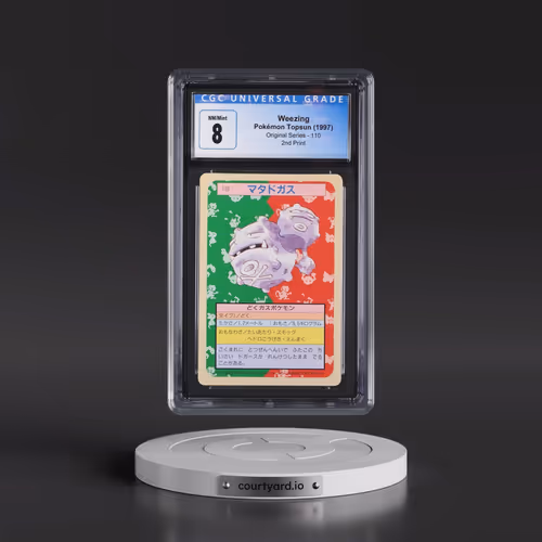 1997 (Only One Pokémon) Original Series #110 Weezing - (Green Back) 2nd Print (CGC 8 NM-MT)