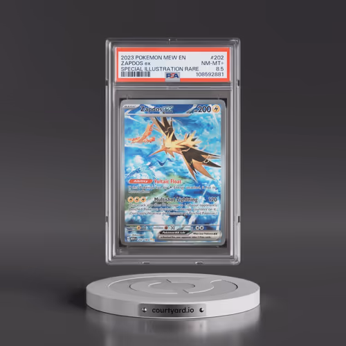 2023 Pokémon Mew EN-151 #202 Zapdos EX - Holo Special Illustration Rare (PSA 8.5 NM-MT+)
