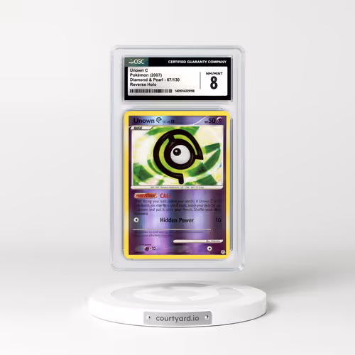 2007 Diamond & Pearl #67 Unown C - Holo (CGC 8 NM-MT)