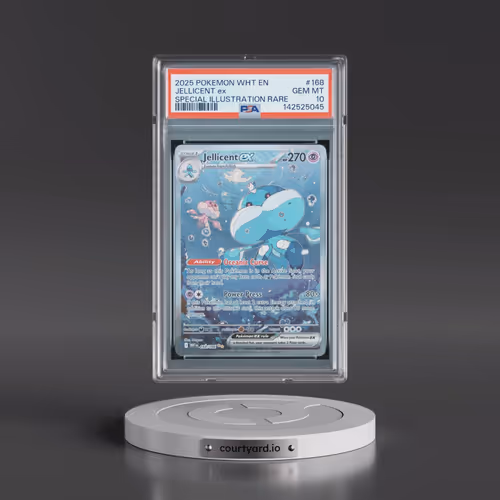 2025 Pokémon Wht EN-White Flare #168 Jellicent EX - Holo Special Illustration Rare (PSA 10 GEM MINT)