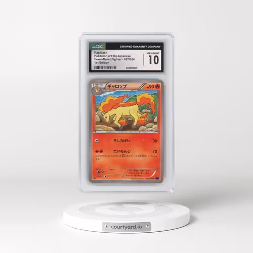 2016 Fever-Burst Fighter - XY11 (Purple) #007/054 Rapidash - 1st Edition (CGC 10 GEM MINT)