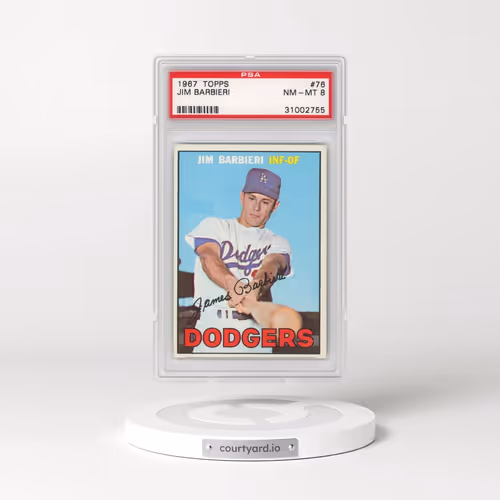 1967 Topps #76 Jim Barbieri (PSA 8 NM-MT)