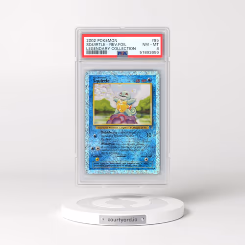 2002 Pokémon Legendary Collection #95 Squirtle - Reverse Foil (PSA 8 NM-MT)