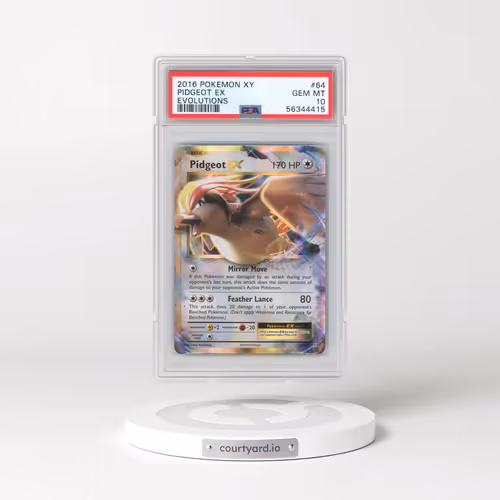 2016 Pokémon XY Evolutions #64 Pidgeot EX - Holo (PSA 10 GEM MINT)
