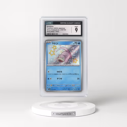 2023 Shiny Treasure ex #219/190 Slowpoke - Shiny Rare Holo (CGC 9 MINT)