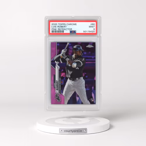 2020 Topps Chrome #60 Luis Robert - Pink Refractor (PSA 9 MINT)