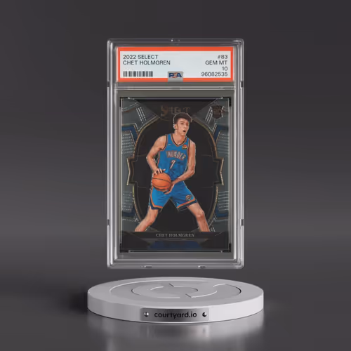 2022 Panini Select #83 Chet Holmgren (PSA 10 GEM MINT)