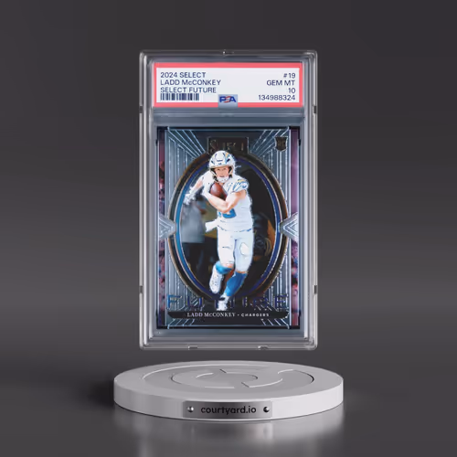 2024 Panini Select Select Future #19 Ladd McConkey (PSA 10 GEM MINT)