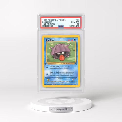 1999 Fossil #54 Shellder - 1st Edition (PSA 10 GEM MINT)