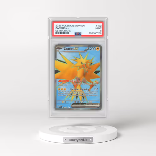 2023 Pokémon Mew EN-151 #192 Zapdos EX - Holo Ultra Rare (PSA 9 MINT)