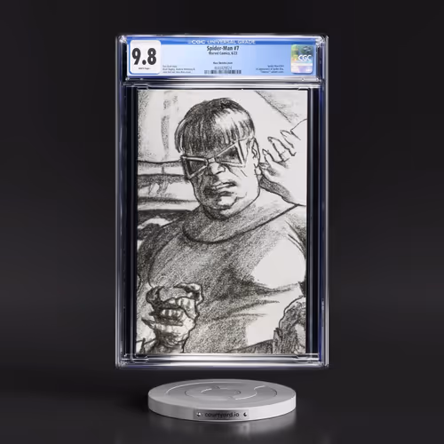 Spider-Man #7 CGC 9.8 White Pages (Marvel Comics, 6/23) - Universal Ross Sketch Cover