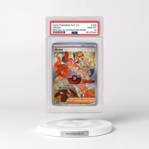 2024 Pokémon Paf EN-Paldean Fates #235 Arven - Special Illustration Rare (PSA 10 GEM MINT)