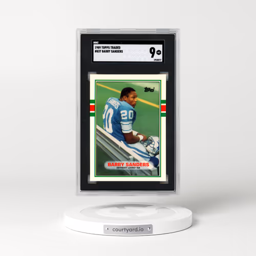 1989 Topps Traded #83T Barry Sanders (SGC 9 MINT)