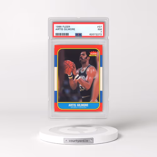 1986 Fleer #37 Artis Gilmore (PSA 7 NM)