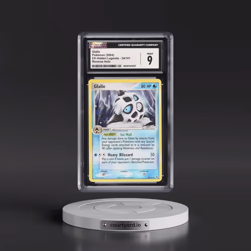 2004 EX Hidden Legends #34/101 Glalie - Reverse Holo (CGC 9 MINT)
