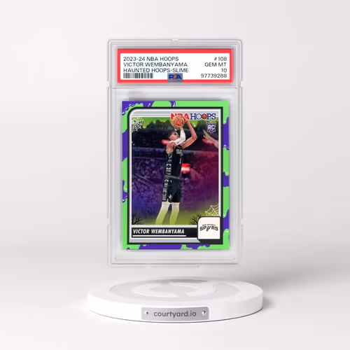 2023 Panini Haunted Hoops #108 Victor Wembanyama - Slime (PSA 10 GEM MINT)