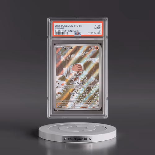 2025 Pokémon Jtg EN-Journey Together #165 Swinub - Illustration Rare (PSA 9 MINT)
