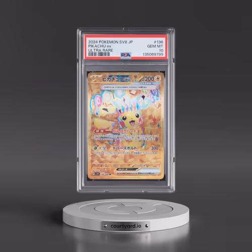 2024 Pokémon SV8-Super Electric Breaker #136 Pikachu EX - Holo Ultra Rare (PSA 10 GEM MINT)