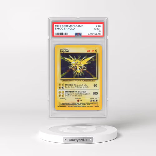 1999 Pokémon Game #16 Zapdos - Holo (PSA 9 MINT)