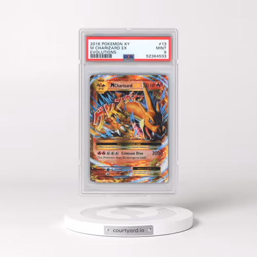 2016 Pokémon XY Evolutions #13 M Charizard EX - Holo (PSA 9 MINT)