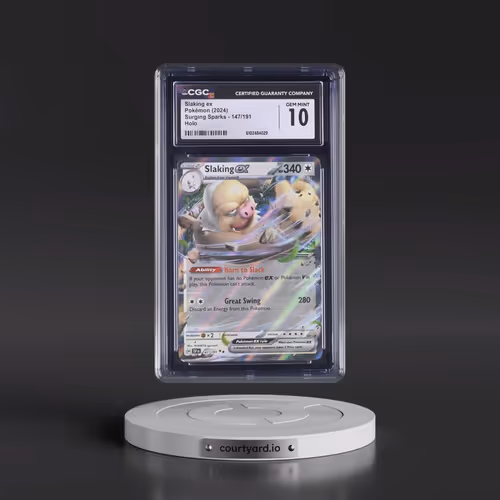 2024 Pokémon Ssp EN-Surging Sparks #147 Slaking EX - Holo (CGC 10 GEM MINT)