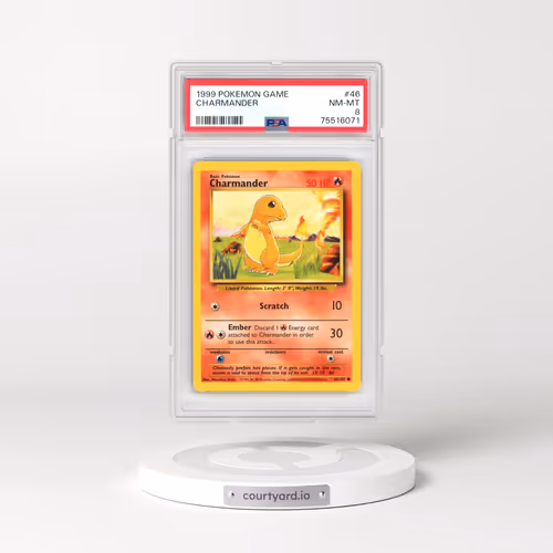 1999 Pokémon Game #46 Charmander (PSA 8 NM-MT)