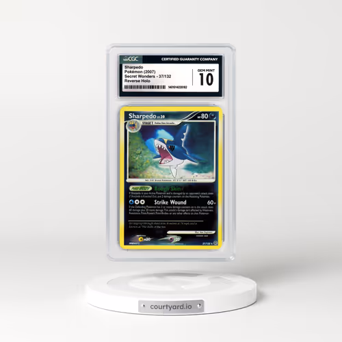 2007 Secret Wonders #37 Sharpedo - Holo (CGC 10 GEM MINT)