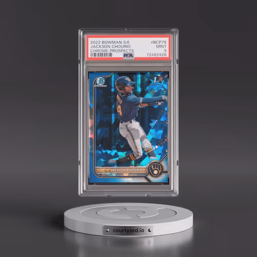 2022 Bowman Sapphire Edition Chrome Prospects #BCP79 Jackson Chourio (PSA 9 MINT)