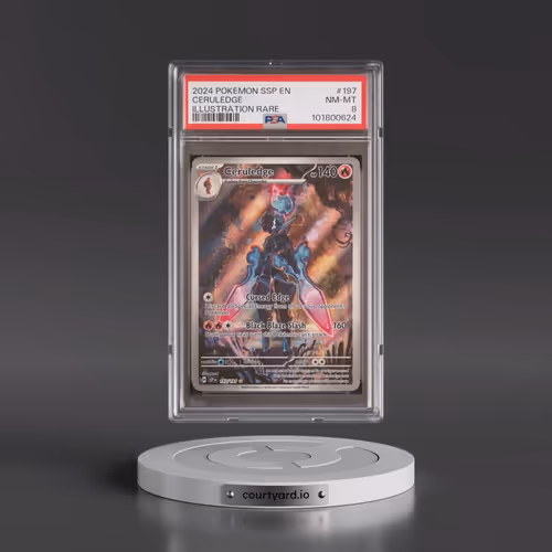 2024 Pokémon Ssp EN-Surging Sparks #197 Ceruledge - Illustration Rare (PSA 8 NM-MT)