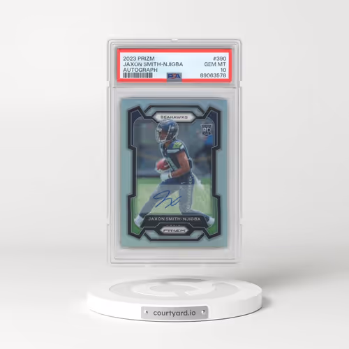 2023 Panini Prizm #390 Jaxon Smith-Njigba - Autograph (PSA 10 GEM MINT)