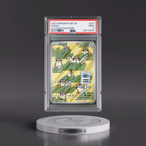 2023 Pokémon Obf EN-Obsidian Flames #207 Pidgey - Illustration Rare (PSA 9 MINT)