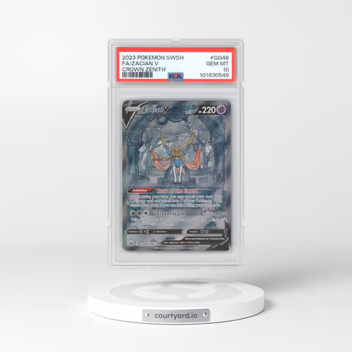 2023 Pokémon Sword and Shield Crown Zenith #GG48 Zacian V - Holo Full Art (PSA 10 GEM MINT)