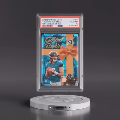 2021 Panini Donruss Optic Gifted Rookies #GR1 Trevor Lawrence - Ice (PSA 10 GEM MINT)