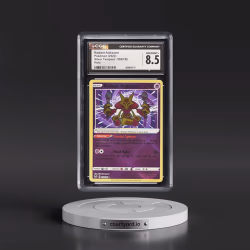 2022 Silver Tempest #059/195 Radiant Alakazam - Holo (CGC 8.5 NM-MT+)