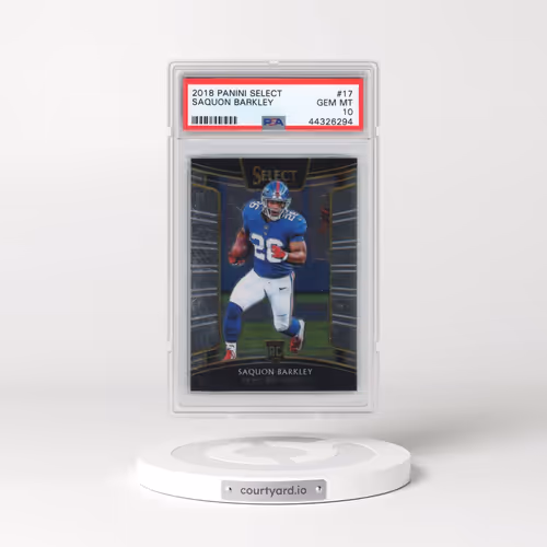 2018 Panini Select #17 Saquon Barkley (PSA 10 GEM MINT)