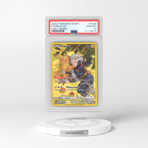 2022 Pokémon Sword & Shield Lost Origin #TG05 Pikachu - Full Art (PSA 10 GEM MINT)