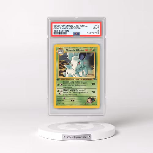 2000 Pokémon Gym Challenge #44 Giovanni's Nidorina - 1st Edition (PSA 9 MINT)