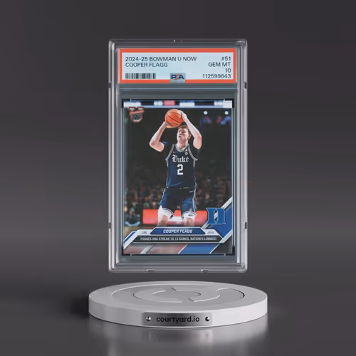 2024-25 Bowman U Now #51 Cooper Flagg (PSA 10 GEM MINT)