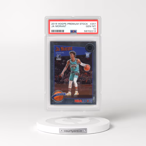 2019 Panini Hoops Premium Stock #297 Ja Morant (PSA 10 GEM MINT)