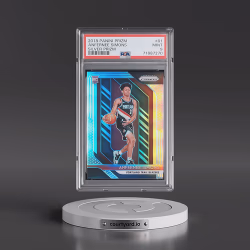 2018 Panini Prizm #61 Anfernee Simons - Silver Prizm (PSA 9 MINT)