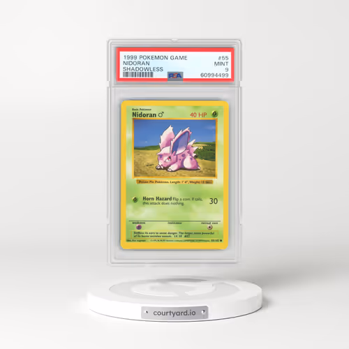 1999 Base Set #55 Nidoran ♂ - Shadowless (PSA 9 MINT)