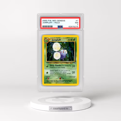 2000 Pokémon Neo Genesis #7 Jumpluff - Holo (PSA 7 NM)