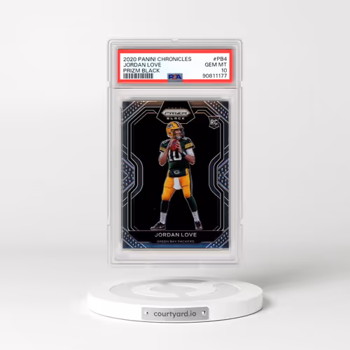 2020 Panini Chronicles Prizm Black #PB4 Jordan Love (PSA 10 GEM MINT)