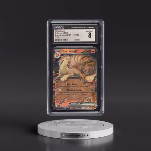 2023 Scarlet & Violet 151 - MEW EN #038/165 Ninetales ex (CGC 8 NM-MT)