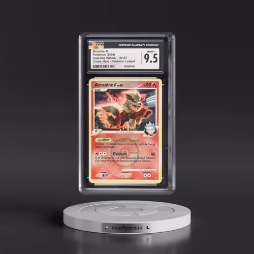 2009 Pokémon Platinum Supreme Victors #15 Arcanine G - Holo Crosshatch-2009 Pokemon League (CGC 9.5