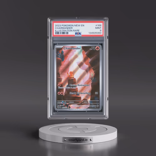 2023 Pokémon Mew EN-151 #168 Charmander - Illustration Rare (PSA 9 MINT)