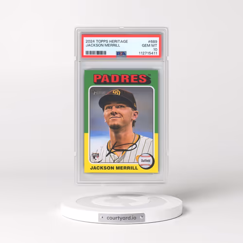 2024 Topps Heritage #689 Jackson Merrill (PSA 10 GEM MINT)