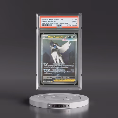 2025 Pokémon Meg EN-Mega Evolution #180 Mega Absol EX - Holo Special Illustration Rare (PSA 9 MINT)