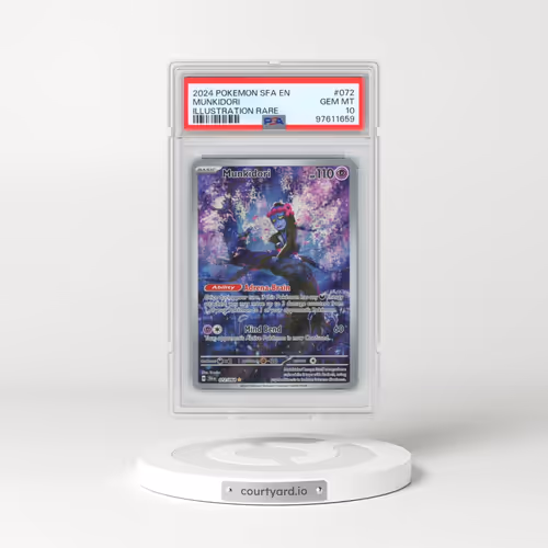 2024 Pokémon Sfa EN-Shrouded Fable #072 Munkidori - Illustration Rare (PSA 10 GEM MINT)